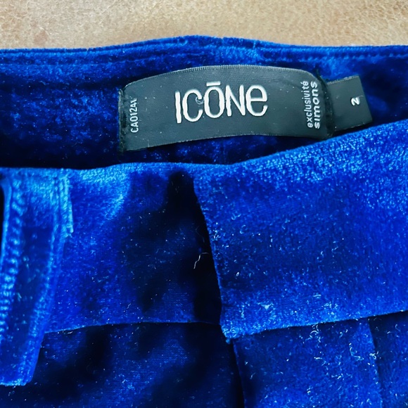 Velvet trouser pants - Picture 2 of 5